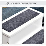 Wooden Carpeted Non Slip Pet Stairs Ramp 97584316