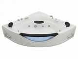 59" Corner Whirlpool Bathtub for 2-Person, Luxury Jetted Spa Tub with 6 Hydro Massage Jets, W3605P419568