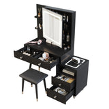 Pitted Particle Board With Melamine Paste, Solid Wood Legs With Copper Sheath Decoration, 4 Drawers, 65962273