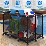 ZNTS 48.4x30.1x33.3in Pool Storage Bin, 210 Gallon for holding swimming equipment,Holder for Noodles, 34171966