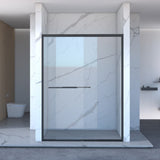 56-60"x70" Aluminum Frame Double Sliding Shower Door,Bypass Bathroom Sliding Door with Premium 5/16" W2011P197883