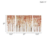 Triptych 3-piece Textured Canvas Wall Art Set B03598849