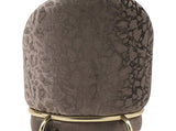 Onyx Modern Style 2PC Chairs made with Velvet fabric and Gold coated metal Legs -Dark Gray B009P332651