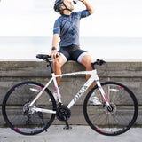 24 Speed Hybrid bike Disc Brake 700C Road Bike For men women's City Bicycle 73107088