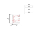 Barbados Pantry Cabinet 33" H with Top Drawer, Double Doors and Interior Shelves, Dark Walnut B097P474319