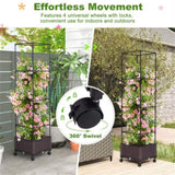 67 inch garden bed with trellis 25074898