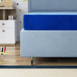 Kids 7" Blue Full Mattress with Water Resistant Cover B047P335227