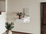 White Floating Vanity with Included Mirror B062P252163