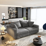 102.4 " Plush Corduroy 4-Seat Sofa,Modern Comfy Upholstered Sofa Cloud Couch,Deep Seat Couches with W1885P336064