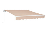 98.4"D x 117"W x 59"H retractable awning Khaki 68786834