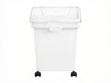 3-Pack 25L Large Rice Storage Container, Airtight Dog Food Dispenser Bin with Wheels & 3 Scoops, 15843585