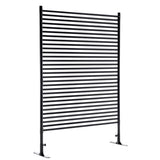 71.26''x46.65'' Outdoor Screens Freestanding,Metal Fence Panels for Outside, Slatted W1422P270178