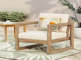 Outdoor Acacia Wood Patio Club Chair, Wood Patio Furniture,Waterproof Thick Cushion Deep Seating for 72310.00BBGE