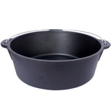 Pre-Seasoned Cast Iron Dutch Oven With Skillet Lid, Outdoor Camping Deep Pot for Camping Fireplace W465P236474
