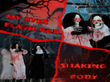 Outdoor Halloween Decorations 2 Packs Hanging Ghosts Decor with Lighted Up Eyes and Horror Scream, 21689566