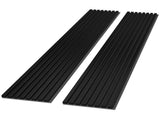 2 Pack Acoustic Solid Wood Wall Panels, 94.49" x 12.6" Soundproof Wall Panels, Wood Slat Wall Panels T3210P487479
