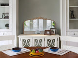 40" x 31" Classic Design Gold Arch Mirror and Baroque Inspired Frame for Living Room Bathrrom W2078127696