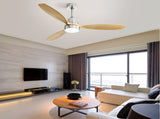 Low Profile 52 Inch Integrated LED Ceiling Fan with Light Kit and Remote Control for Living Room W934P288631