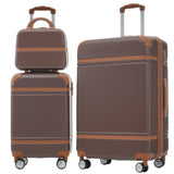 Hardshell Luggage Sets 3 Pieces 20"28" Luggages and Cosmetic Case Spinner Suitcase with TSA Lock N732P171585O