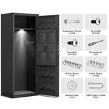 ZNTS Full steel large capacity detachable firearm safety cabinet, electronic key password lock, with W2746P205632