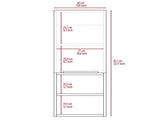 Smokey Oak Rectangle 2-Shelf Medicine Cabinet B06280582