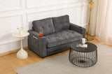 55"3 Fold Sofa,Convertible Futon Couch sleeper sofabed,Velvet linen fabric ,Perfect for Small W2791P306820