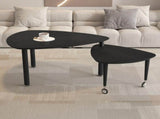 360 degree Rotatable modern Coffee Table for Living Room, solid wood legs with simply assemble W2899P372756