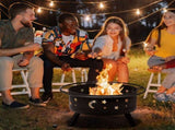 30IN Metal Fire Pit Black 80392062