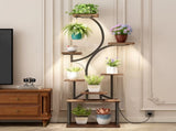 Plant Stand Indoor with Grow Lights - 62" Tall Plant Shelf, Lighted Corner Plant Stands for Indoor 63178414