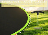 Green 12' Trampoline Replacement Mat 72 V-Hooks, Fits 5.5" Springs, for Backyard Old Trampoline 21651369