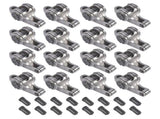16Pcs 1.7 Ratio 7/16" Full Roller Stainless Steel Rocker Arm and Stud Set Fit for Chevy Big Block 36311306