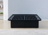 Modern Style Heavy Duty Cal King Size Bed base Frame made with Metal in Black B009P244676