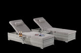 Outdoor Chaise Lounge Chair Set of 2 with Patio Pool Chairs Tanning Lounges for Outside,Beach Rattan W874P266565