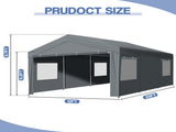 12x20 ft Carport Car Port Canopy Grey 79468815