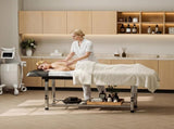 Professional Stationary Massage Table Height Adjustable, 550lbs Heavy Duty Wide Exam Bed for 78974989