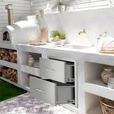 Double Drawer cabinets for outdoor kitchens or courtyards W3167P303252