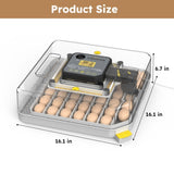 48 Egg Incubator for Hatching Chicken, Duck, Quail & Parrot Eggs Automatic Egg Turning, Humidity W2700P326296