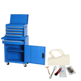 Tool Chest, 5-Drawer Rolling Tool Storage Cabinet with Detachable Top Tool Box, Liner, Universal 86900477