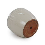 Handmade Ceramic Flower Pot Set of 3, 15/12/9 Inch Diameter, White Diamond Pattern, for Succulents W3273P321485