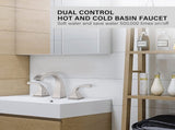 2-Handle Bathroom Sink Faucet with Drain, Brushed Nickel W122465392