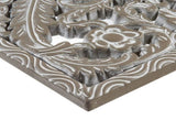 2 PCS Distressed Carved Wood Wall Decor Set B035P366542