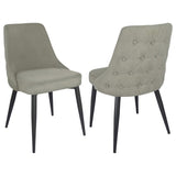 Light Grey Tufted Dining Chair B062P153840