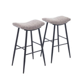 ZNTS Counter Height Bar Stool Set of 2 for Dining Room Kitchen Counter Island, Linen fabric Upholstered W1439125930