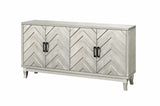 Stronger Vintage Style Buffet Cabinet, Lacquered Accent Storage 4 Door Wooden Cabinets,Thickened W1445P195977