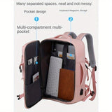 Women's Large Capacity Backpack with USB Charger and Shoe Pocket, Flight-Approved for Easy Travel. 11718184