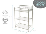 3 Shelves Tiered Bathroom Storage Rack in Satin Nickel 22984454