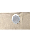 Upholstery Wooden Queen Bed with Ambient lighting in Beige Velvet Finish B00977491