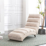 COOLMORE Linen Massage Chaise Lounge Indoor with Remote Control,Ergonomic Electric Massage Long W39539619