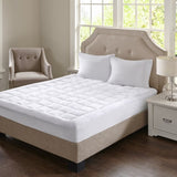 Overfilled Plush Hypoallergenic Down Alternative Waterproof Mattress Pad B03597678