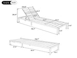 Outdoor Chaise Lounges Pool Lounge Chairs Outdoor Daybed Recliner with Adjustable Backrest for N719P383161K
